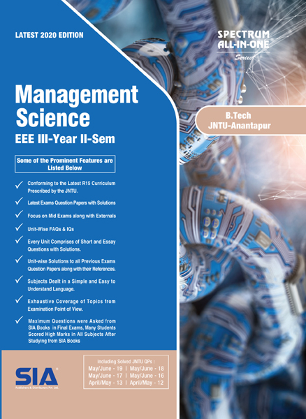 Management Science JNTU A B.Tech III II EEE R15 SIA