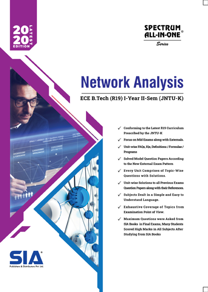 Network Analysis JNTU K B.Tech I II ECE R19 SIA Publishers