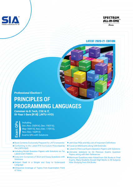 Principles of Programming Languages JNTU H B.Tech III I CSE