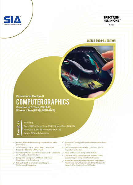 Computer Graphics JNTU H B.Tech III I CSE R18 SIA