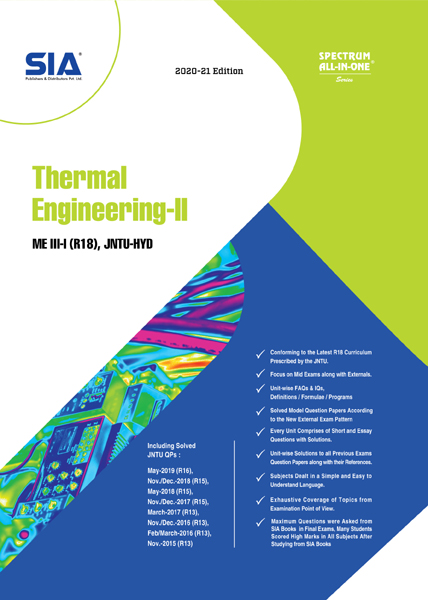 Thermal Engineering II JNTU H B.Tech III I ME R18 SIA