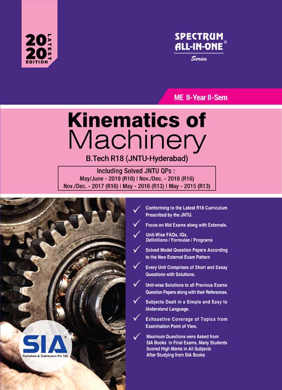 Kinematics of Machinery JNTU H R18 B.Tech II II ME R18 SIA