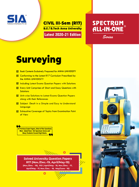 Surveying Anna Univ BE III Sem CIVIL SIA Publishers