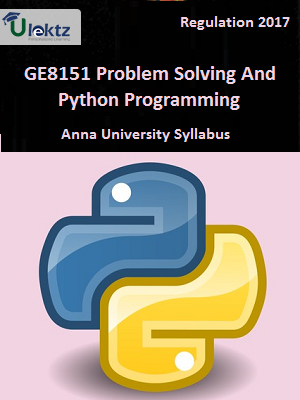 ge8151 problem solving and python programming syllabus pdf 2021