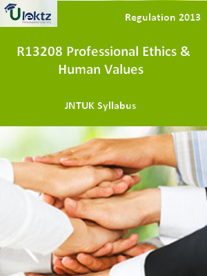 Professional Ethics and Human Values Syllabus R13208 uLektz