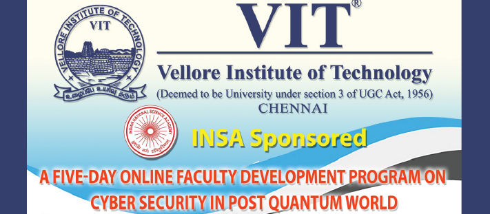 Vellore Institute of Technology - [VIT], Chennai - department 2024-2025