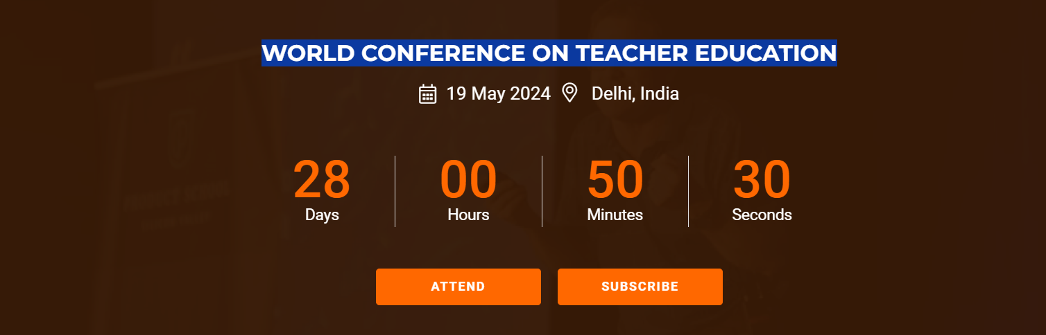 WORLD CONFERENCE ON TEACHER EDUCATION