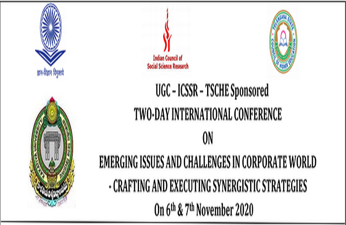 Two Day International Conference on Emerging issues and Challenges in Corporate World - Crafting and Executing Synergistic Strategies